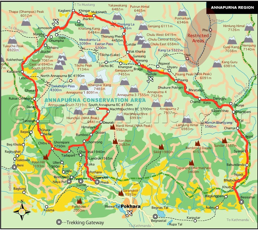 nepal_annapurna_map