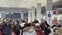 a full gate, only people from this train exiting!